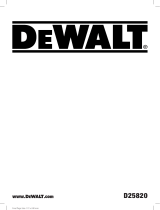 DeWalt D25820 Kullanım kılavuzu