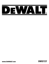 DeWalt DWS727 Kullanım kılavuzu
