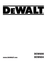 DeWalt DCW600 Kullanım kılavuzu