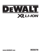 DeWalt DCS570 Kullanım kılavuzu