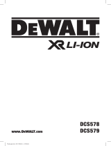 DeWalt DCS576 Kullanım kılavuzu