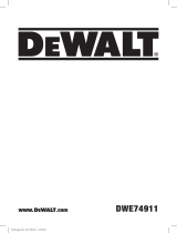DeWalt DWE74911 Kullanım kılavuzu