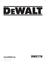 DeWalt DWS778 Kullanım kılavuzu