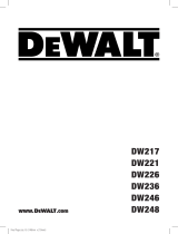 DeWalt DW246 Kullanım kılavuzu