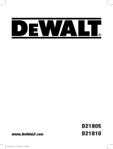 DeWalt D21805 Kullanım kılavuzu