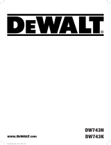 DeWalt DW743N Kullanım kılavuzu