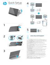 HP E14 G4 Portable Monitor Hızlı başlangıç ​​Kılavuzu