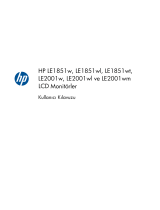 HP LE1851w 18.5-inch Widescreen LCD Monitor Kullanici rehberi