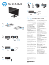 HP P27q G4 QHD Height Adjust Monitor Hızlı başlangıç ​​Kılavuzu