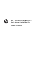 HP ZR2330w 23-inch IPS LED Backlit Monitor Kullanici rehberi