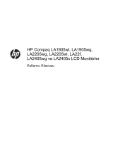 HP Compaq LA22f 22-inch LED Backlit LCD Monitor Kullanici rehberi
