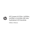 HP Compaq LA1956x 19-inch LED Backlit LCD Monitor Kullanici rehberi