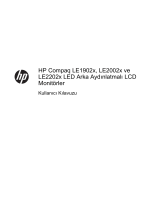 HP Compaq LE2202x 21.5-inch LED Backlit LCD Monitor Kullanici rehberi