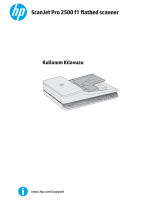 HP ScanJet Pro 2500 f1 Flatbed Scanner Kullanım kılavuzu