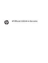 HP OfficeJet 5200 All-in-One Printer series Kullanici rehberi