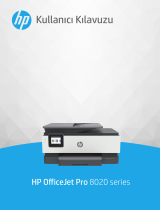 HP OfficeJet Pro 8020 All-in-One Printer series Kullanici rehberi