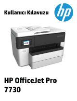 HP OfficeJet Pro 7730 Wide Format All-in-One Printer series Kullanici rehberi