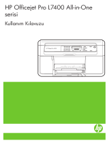 HP Officejet Pro L7400 All-in-One Printer series Kullanici rehberi
