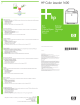 HP COLOR LASERJET 1600 PRINTER Hızlı başlangıç ​​Kılavuzu