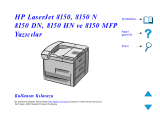 HP LaserJet 8150 Printer series Kullanici rehberi