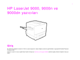 HP LaserJet 9000 Printer series Kullanici rehberi