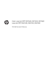 HP LaserJet Managed MFP E82540-E82560 series Yükleme Rehberi