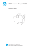 HP Color LaserJet Managed E85055 series Kullanım kılavuzu