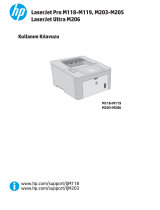 HP LaserJet Pro M203 Printer series Kullanım kılavuzu