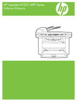 HP LaserJet M1522 Multifunction Printer series Kullanım kılavuzu