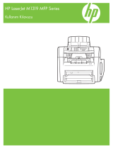 HP LaserJet M1319 Multifunction Printer series Kullanım kılavuzu