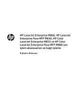 HP Color LaserJet Enterprise M855 Printer series Kullanım kılavuzu