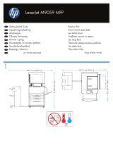 HP LaserJet M9059 Multifunction Printer series Hızlı başlangıç ​​Kılavuzu