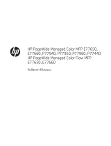 HP PageWide Managed Color MFP E77650-E77660 Printer series Kullanım kılavuzu