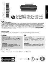 HP Deskjet 1050A All-in-One Printer series - J410 El kitabı