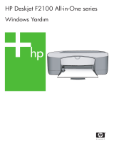 HP Deskjet F2100 All-in-One Printer series Kullanici rehberi