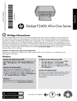 HP Deskjet F2400 All-in-One series Hızlı başlangıç ​​Kılavuzu