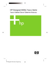 HP DesignJet 8000 Printer series Kullanici rehberi