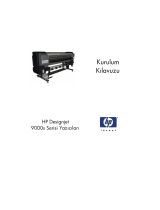 HP DesignJet 9000s Printer series Yükleme Rehberi