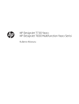 HP DesignJet T830 Multifunction Printer series Kullanici rehberi