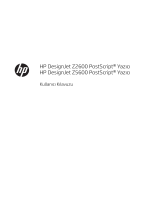 HP DesignJet Z2600 PostScript Printer Kullanici rehberi