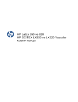 HP Latex 850 Printer (HP Scitex LX850 Industrial Printer) Kullanım kılavuzu
