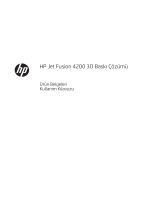 HP Jet Fusion 3D 4200 Printer Kullanım kılavuzu