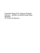 HP Compaq dx2400 Microtower PC Kullanici rehberi