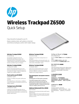 HP Z6500 Wireless Trackpad Hızlı başlangıç ​​Kılavuzu