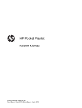HP Pocket Playlist Kullanım kılavuzu
