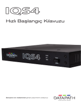 Datapath IQS4 Hızlı başlangıç ​​Kılavuzu