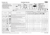 Whirlpool AWO 10761 W Program Chart