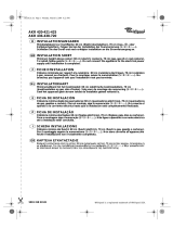 Whirlpool AKR 438 WH Program Chart