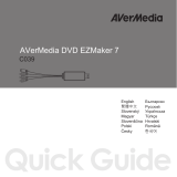 Avermedia DVD EZMaker 7 C039 Hızlı başlangıç ​​Kılavuzu