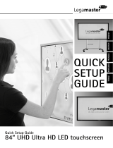Legamaster e-Screen 84 UMD Quick Setup Manual